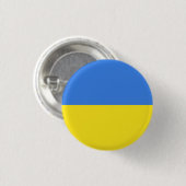 Badge Rond 2,50 Cm Bouton Ukraine drapeau ukrainien - Liberté (Devant & derrière)