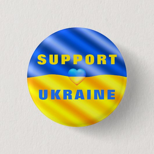 Badge Rond 2,50 Cm Bouton Ukraine Liberté drapeau ukrainien (Devant)