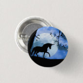 Badge Rond 2,50 Cm Bouton Unicorn (Devant & derrière)