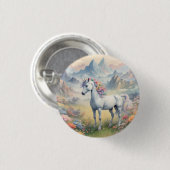 Badge Rond 2,50 Cm Bouton Unicorn (Devant & derrière)