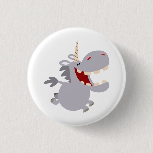 Badge Rond 2,50 Cm Bouton Unicorn de dessin mignon (Devant)