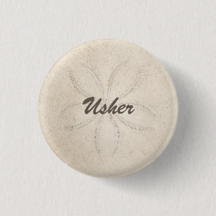 Badge Rond 2,50 Cm Bouton Usher Sérénité Plage
