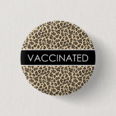Badge Rond 2,50 Cm Bouton vacciné contre le léopard (Devant)