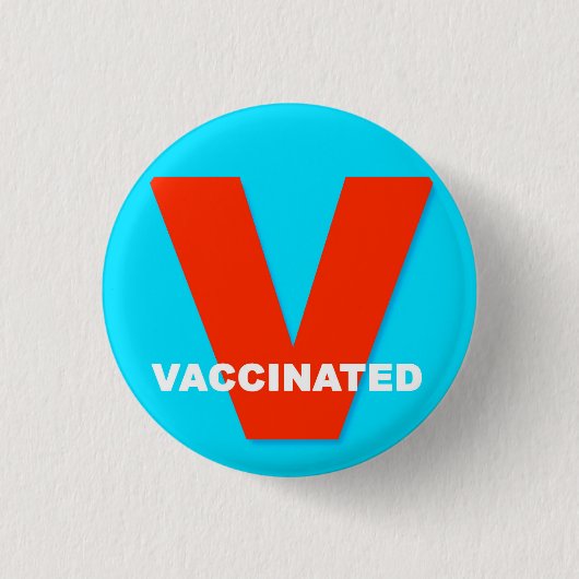 Badge Rond 2,50 Cm Bouton Vaxxte Vaccination Vacciné (Devant)