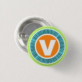 Badge Rond 2,50 Cm Bouton Vaxxte Vaccination Vacciné (Devant & derrière)