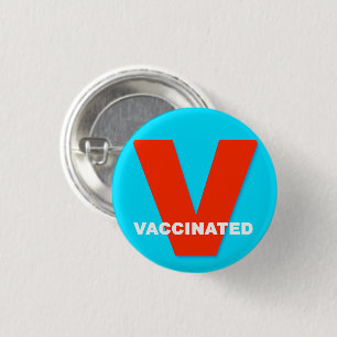 Badge Rond 2,50 Cm Bouton Vaxxxx de la vaccination