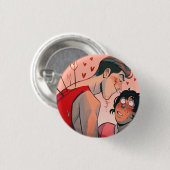 Badge Rond 2,50 Cm bouton vday de mitjo (Devant & derrière)