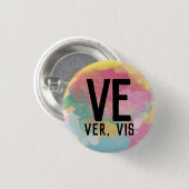 Badge Rond 2,50 Cm Bouton Ve Vis Pronouns (Devant & derrière)