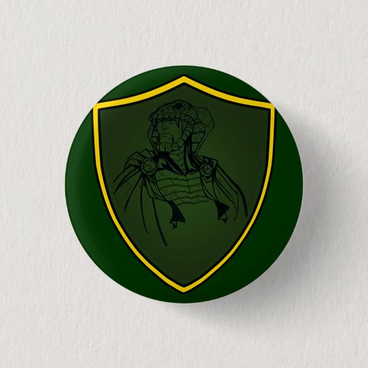 Badge Rond 2,50 Cm Bouton/vert de croquis de Serpie (Devant)
