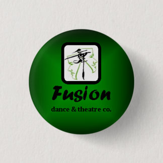 Badge Rond 2,50 Cm Bouton vert de fusion petit