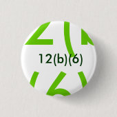 Badge Rond 2,50 Cm Bouton vert des textes (Devant)