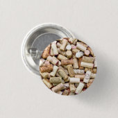 Badge Rond 2,50 Cm Bouton Vin Corks (Devant & derrière)