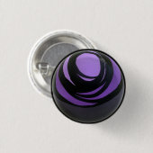 Badge Rond 2,50 Cm Bouton violet de Chakra (Devant & derrière)