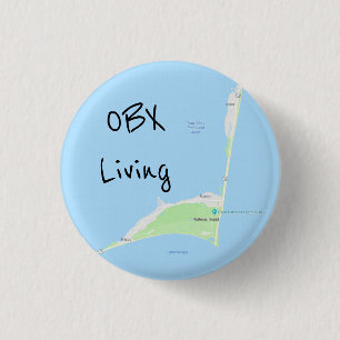 Badge Rond 2,50 Cm Bouton vivant de carte d'OBX