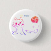 Badge Rond 2,50 Cm Bouton vollayball cat2 (Devant)