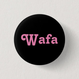 Badge Rond 2,50 Cm Bouton Wafa
