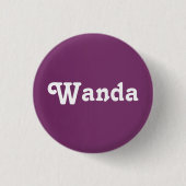 Badge Rond 2,50 Cm Bouton Wanda (Devant)