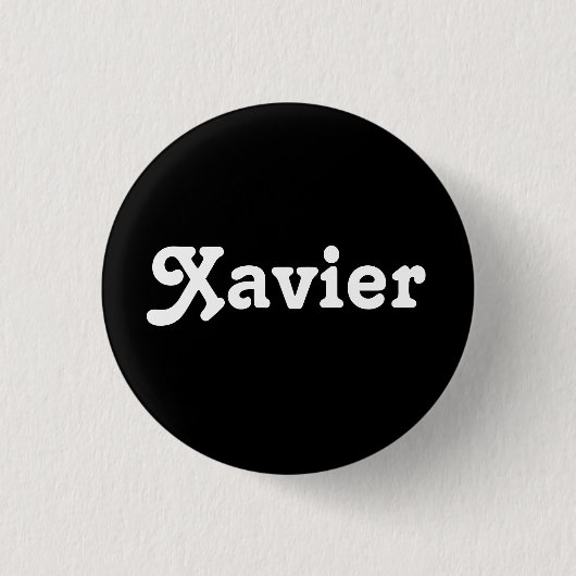 Badge Rond 2,50 Cm Bouton Xavier (Devant)