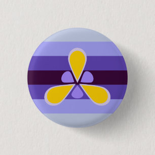 Badge Rond 2,50 Cm Bouton Xenogender Iris