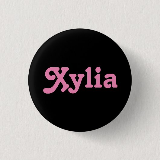 Badge Rond 2,50 Cm Bouton Xylia (Devant)