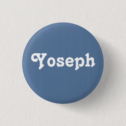 Badge Rond 2,50 Cm Bouton Yoseph (Devant)