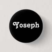 Badge Rond 2,50 Cm Bouton Yoseph (Devant)