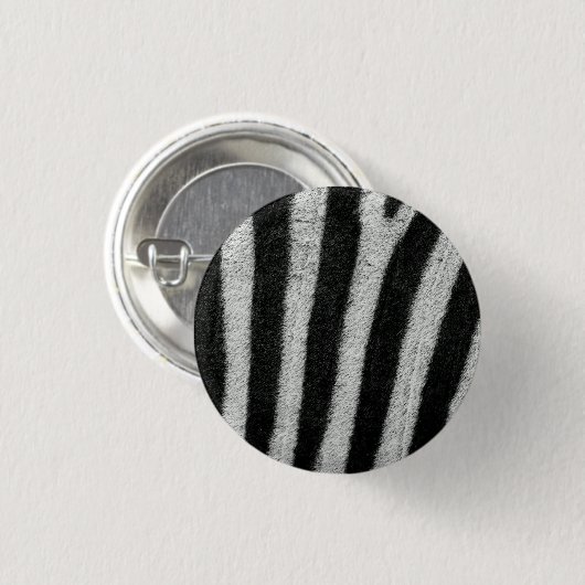 Badge Rond 2,50 Cm Bouton Zebra Stripes (Devant & derrière)