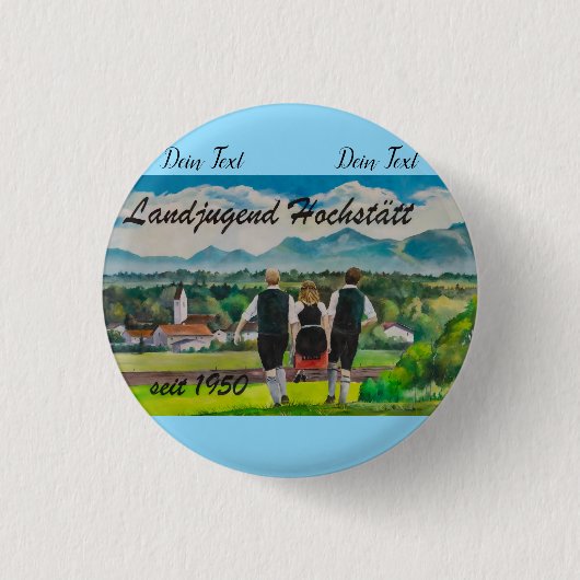 Badge Rond 2,50 Cm Boutons (Devant)