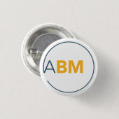 Badge Rond 2,50 Cm Boutons ABM (Devant & derrière)