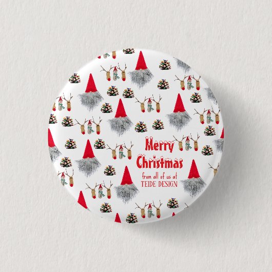 Badge Rond 2,50 Cm Boutons cadeaux uniques aux clients de Noël de l'e (Devant)