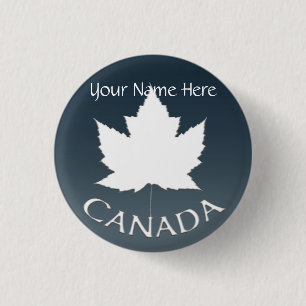 Badge Rond 2,50 Cm Boutons Canada personnalisés Boutons Feuille d'éra
