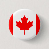 Badge Rond 2,50 Cm Boutons canadiens de pinback de drapeau (Devant)