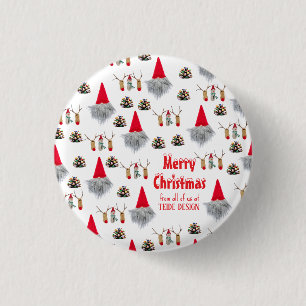 Badge Rond 2,50 Cm Boutons de cadeau de Noël uniques pour les clients
