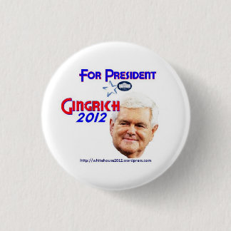 Badge Rond 2,50 Cm Boutons de campagne de Newt Gingrich