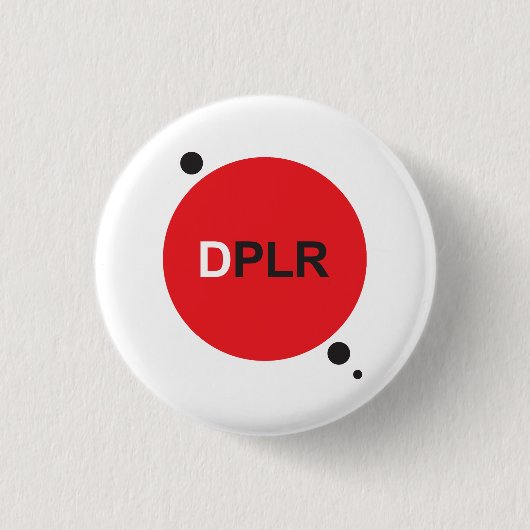 Badge Rond 2,50 Cm Boutons de DPLR (Devant)