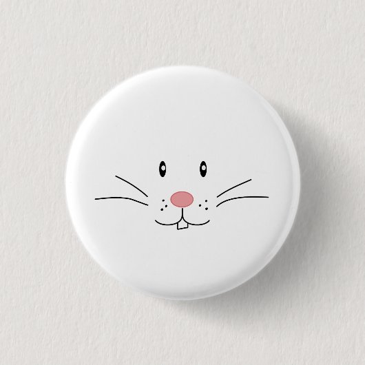 Badge Rond 2,50 Cm Boutons de lapin de Pâques (Devant)