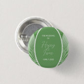 Badge Rond 2,50 Cm Boutons de mariée tropicale mariage (Devant & derrière)