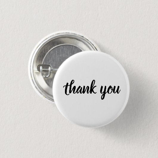 Badge Rond 2,50 Cm Boutons de Merci pour le volontaire (ou toute (Devant & derrière)