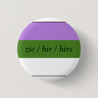Badge Rond 2,50 Cm Boutons de pronom de YER de sélection