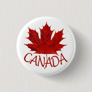 Badge Rond 2,50 Cm Boutons de souvenir du Canada Épingles de feuille