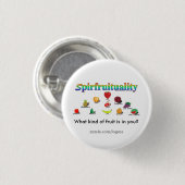 Badge Rond 2,50 Cm Boutons de spiritualité (Devant & derrière)