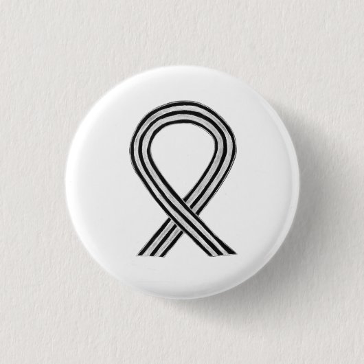 Badge Rond 2,50 Cm Boutons d'épingle Angel Noir et Blanc (Devant)