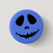 Badge Rond 2,50 Cm Boutons d'Halloween, Grimace Déplaisante Halloween (Devant)