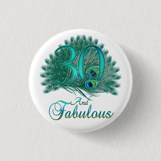 Badge Rond 2,50 Cm Boutons du 30e anniversaire (Devant)