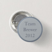 Badge Rond 2,50 Cm Boutons gris faits sur commande de Pinback (Devant & derrière)
