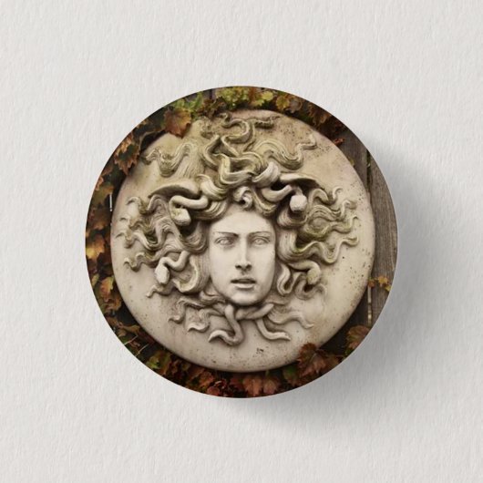 Badge Rond 2,50 Cm boutons medusa (Devant)