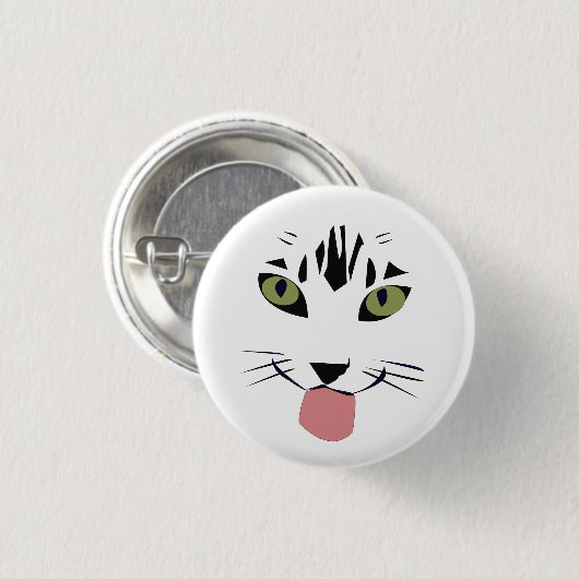 Badge Rond 2,50 Cm boutons mignons de chat (Devant & derrière)