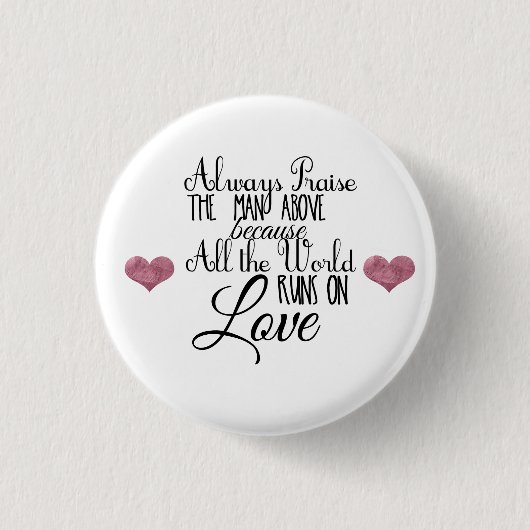 Badge Rond 2,50 Cm boutons religieux d'énonciation (Devant)