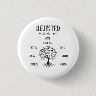 Badge Rond 2,50 Cm Boutons Réunion familiale