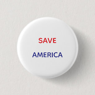 BADGE ROND 2,50 CM BOUTONS RONDS PETITS POUR SAUVER L'AMÉRIQUE